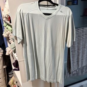 Men's Light Gray V-Neck Shirt